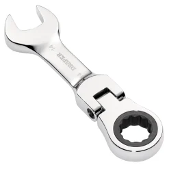 Draper HI-TORQ® Metric Stubby Flexible Head Ratchet Combination Spanner, 14mm