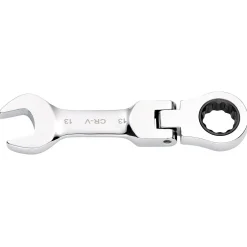 Draper HI-TORQ® Metric Stubby Flexible Head Ratchet Combination Spanner, 13mm