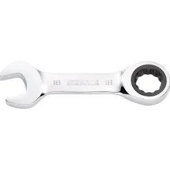 Draper HI-TORQ® Metric Stubby Ratchet Combination Spanner, 18mm