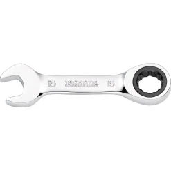 Draper HI-TORQ® Metric Stubby Ratchet Combination Spanner, 15mm