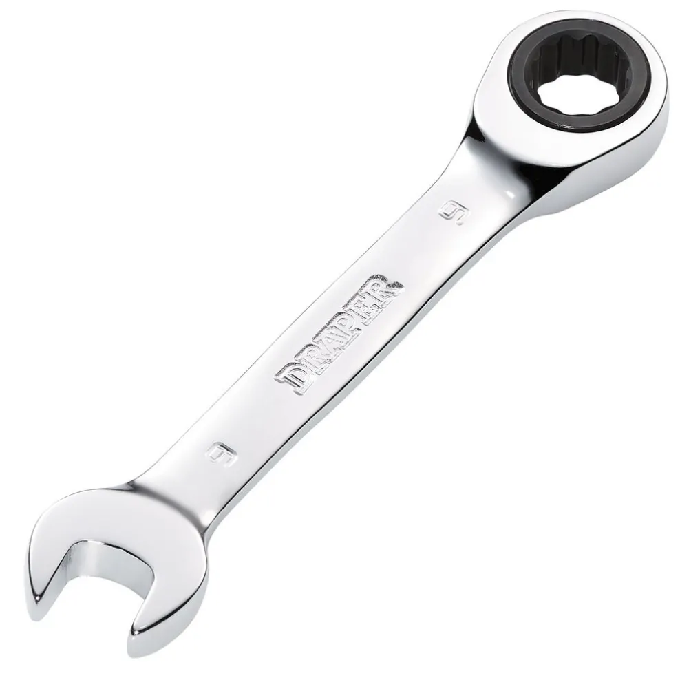 Draper HI-TORQ® Metric Stubby Ratchet Combination Spanner, 9mm