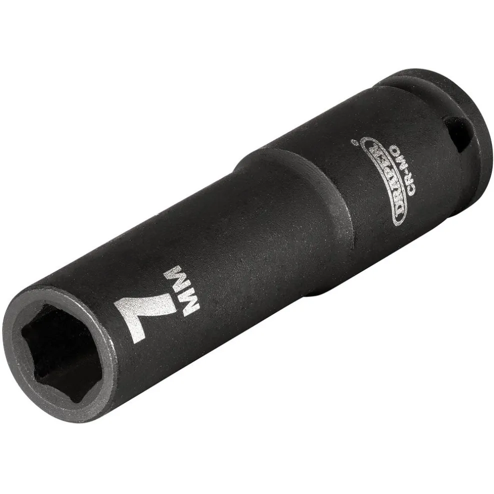 Draper HI-TORQ® 6 Point Deep Impact Socket, 1/4" Sq. Dr., 7mm