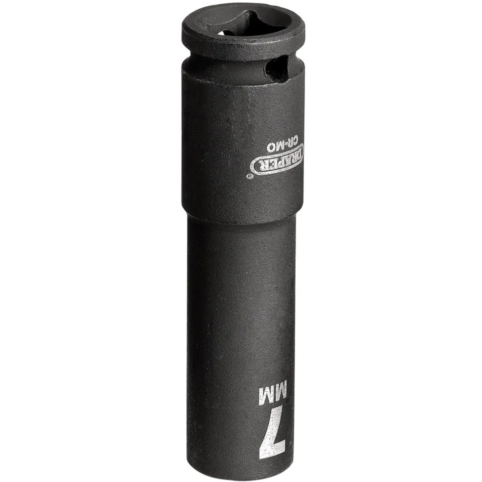 Draper HI-TORQ® 6 Point Deep Impact Socket, 1/4" Sq. Dr., 7mm