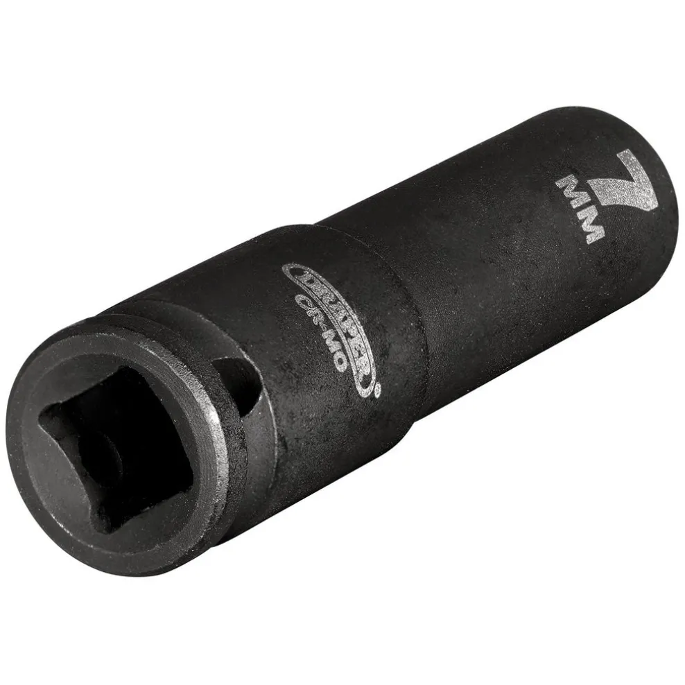 Draper HI-TORQ® 6 Point Deep Impact Socket, 1/4" Sq. Dr., 7mm