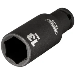 Draper HI-TORQ® 6 Point Deep Impact Socket, 1/4" Sq. Dr., 13mm