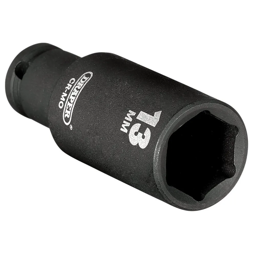 Draper HI-TORQ® 6 Point Deep Impact Socket, 1/4" Sq. Dr., 13mm