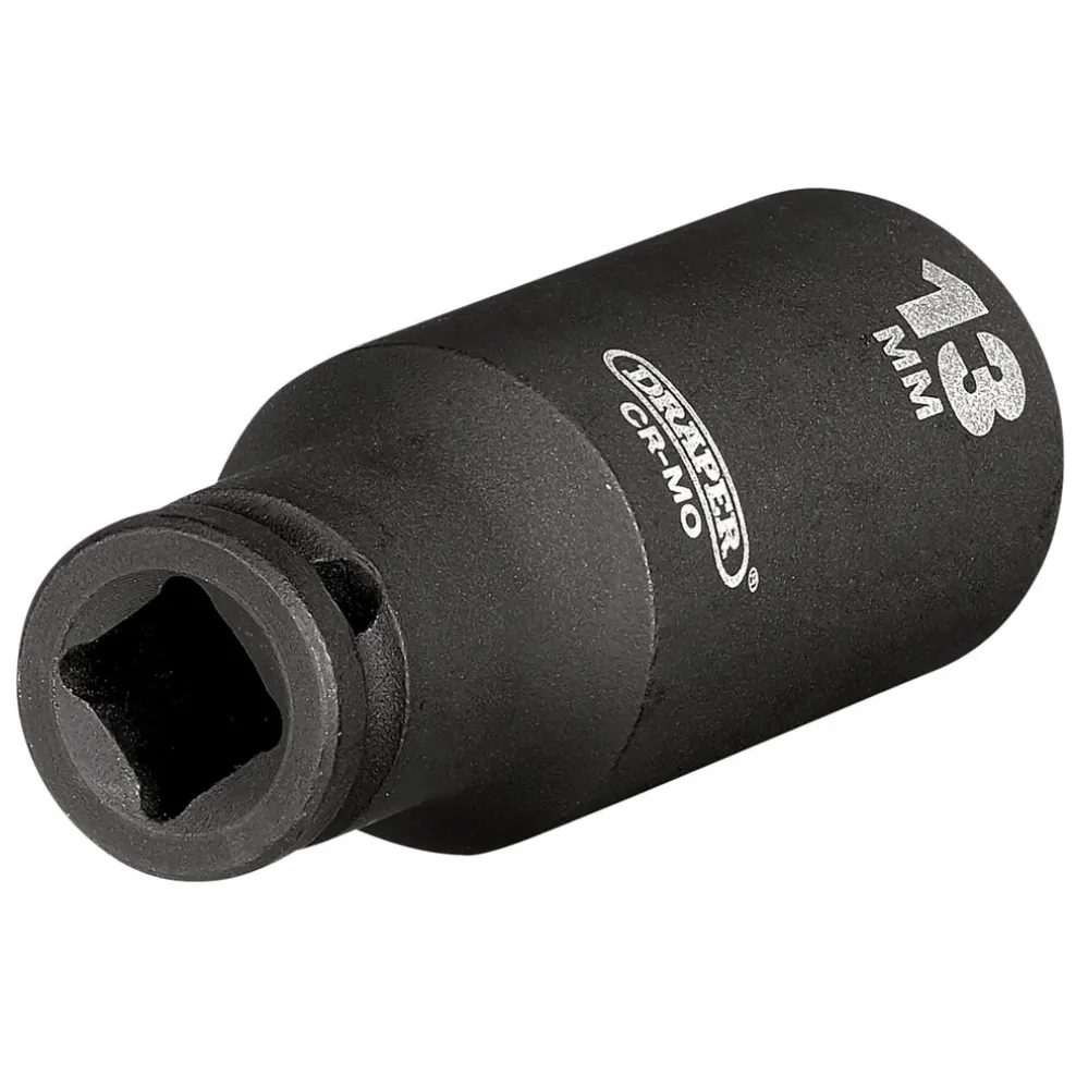 Draper HI-TORQ® 6 Point Deep Impact Socket, 1/4" Sq. Dr., 13mm