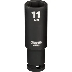 Draper HI-TORQ® 6 Point Deep Impact Socket, 1/4" Sq. Dr., 11mm