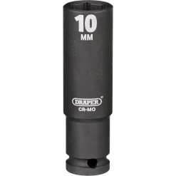 Draper HI-TORQ® 6 Point Deep Impact Socket, 1/4" Sq. Dr., 10mm