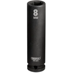 Draper HI-TORQ® 6 Point Deep Impact Socket, 1/4" Sq. Dr., 8mm