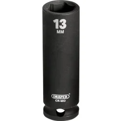 Draper HI-TORQ® 6 Point Deep Impact Socket, 3/8" Sq. Dr., 13mm