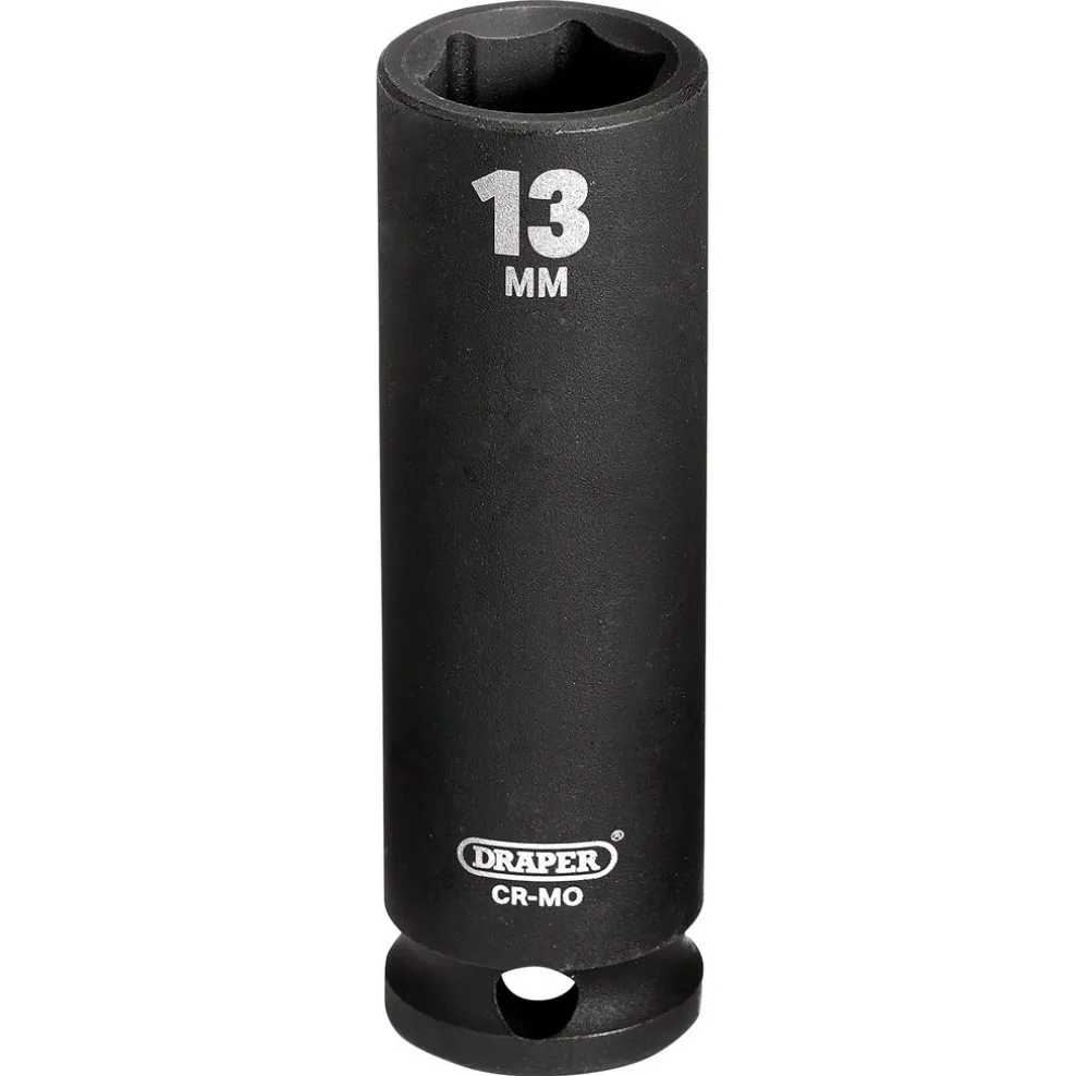 Draper HI-TORQ® 6 Point Deep Impact Socket, 3/8" Sq. Dr., 13mm