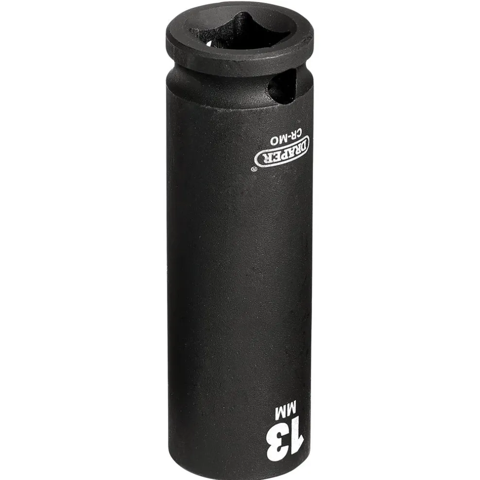 Draper HI-TORQ® 6 Point Deep Impact Socket, 3/8" Sq. Dr., 13mm
