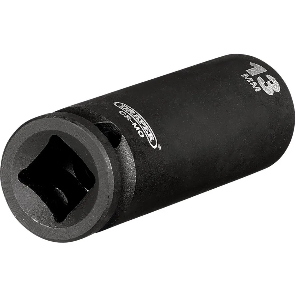 Draper HI-TORQ® 6 Point Deep Impact Socket, 3/8" Sq. Dr., 13mm