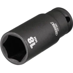 Draper HI-TORQ® 6 Point Deep Impact Socket, 3/8" Sq. Dr., 18mm