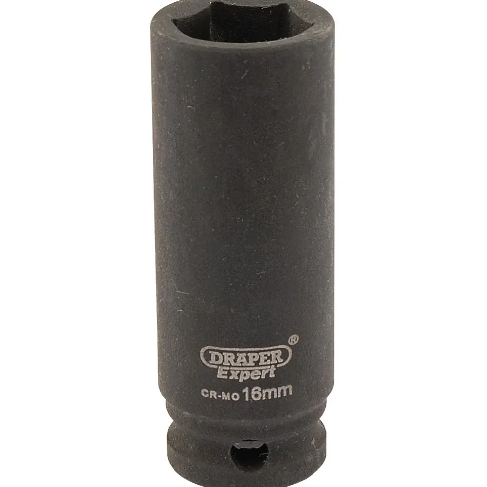 Draper HI-TORQ® 6 Point Deep Impact Socket, 3/8" Sq. Dr., 16mm