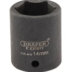 Draper HI-TORQ® 6 Point Impact Socket, 1/4" Sq. Dr., 14mm