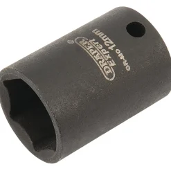 Draper HI-TORQ® 6 Point Impact Socket, 1/4" Sq. Dr., 12mm