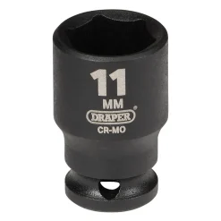 Draper HI-TORQ® 6 Point Impact Socket, 1/4" Sq. Dr., 11mm