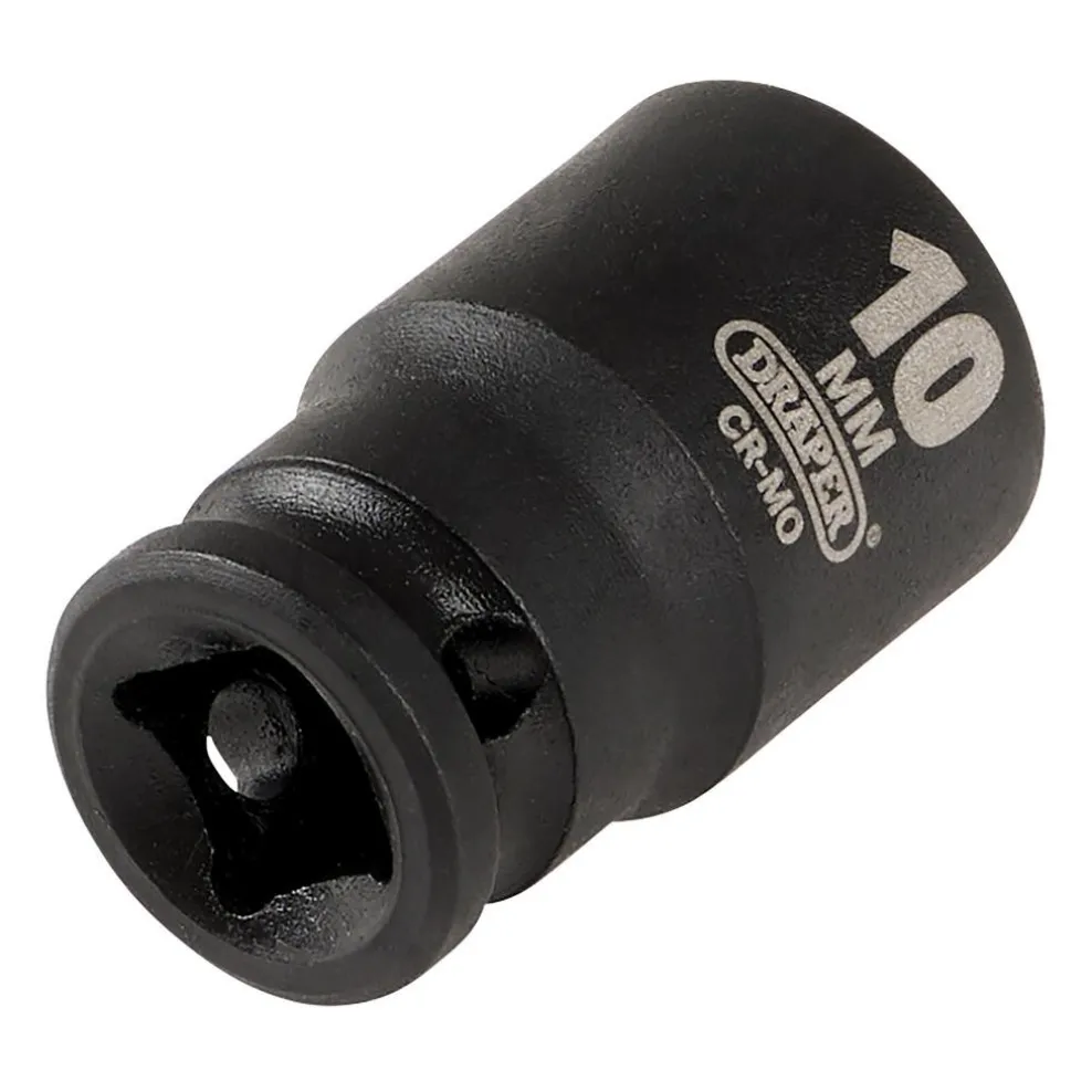 Draper HI-TORQ® 6 Point Impact Socket, 1/4" Sq. Dr., 10mm