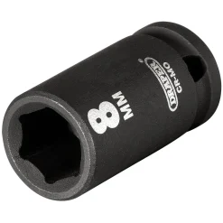 Draper HI-TORQ® 6 Point Impact Socket, 1/4" Sq. Dr., 8mm