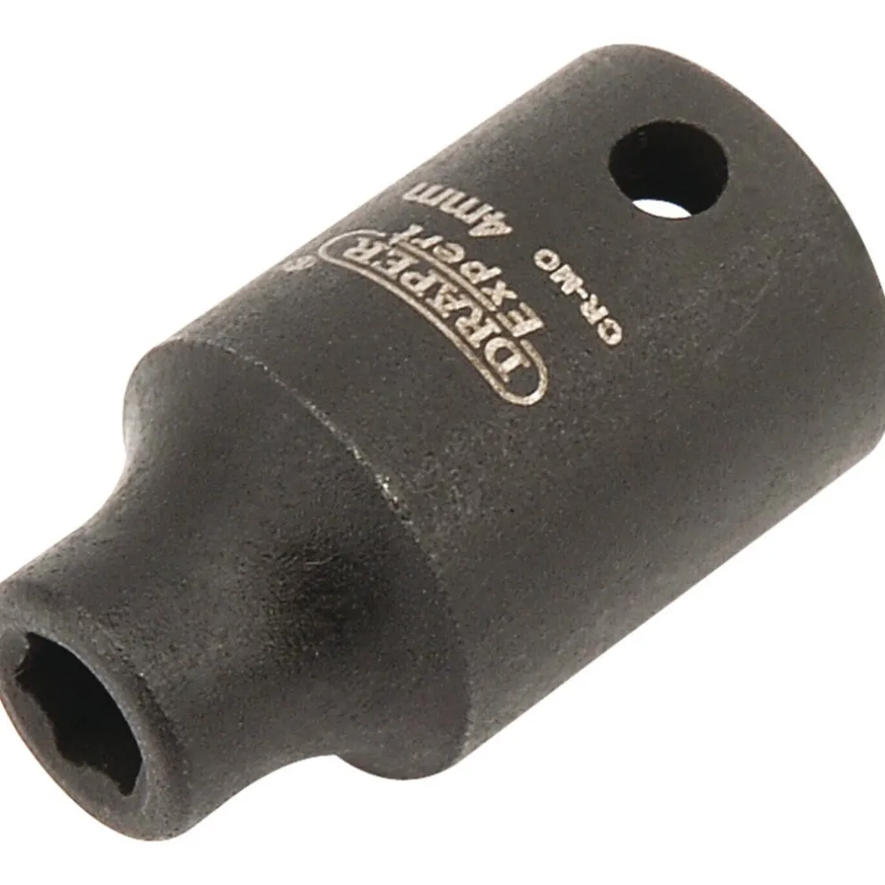 Draper HI-TORQ® 6 Point Impact Socket, 1/4" Sq. Dr., 4mm