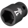 Draper HI-TORQ® 6 Point Impact Socket, 3/8" Sq. Dr., 17mm