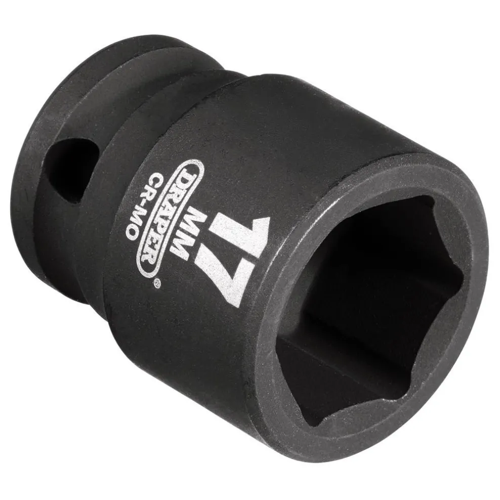 Draper HI-TORQ® 6 Point Impact Socket, 3/8" Sq. Dr., 17mm