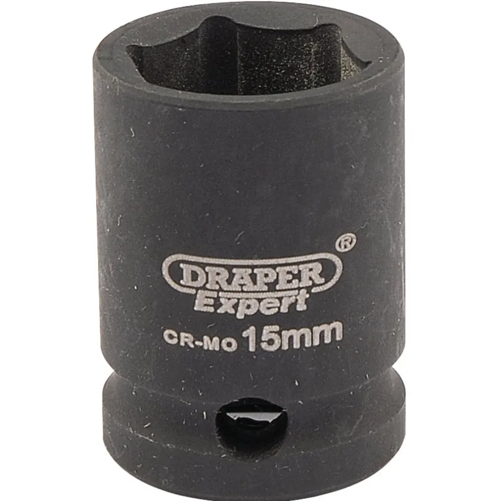 Draper HI-TORQ® 6 Point Impact Socket, 3/8" Sq. Dr., 15mm