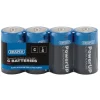 Draper PowerUP Ultra Alkaline C Batteries (Pack of 4)