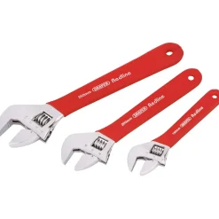 Draper Redline® Soft Grip Adjustable Wrench Set (3 Piece)