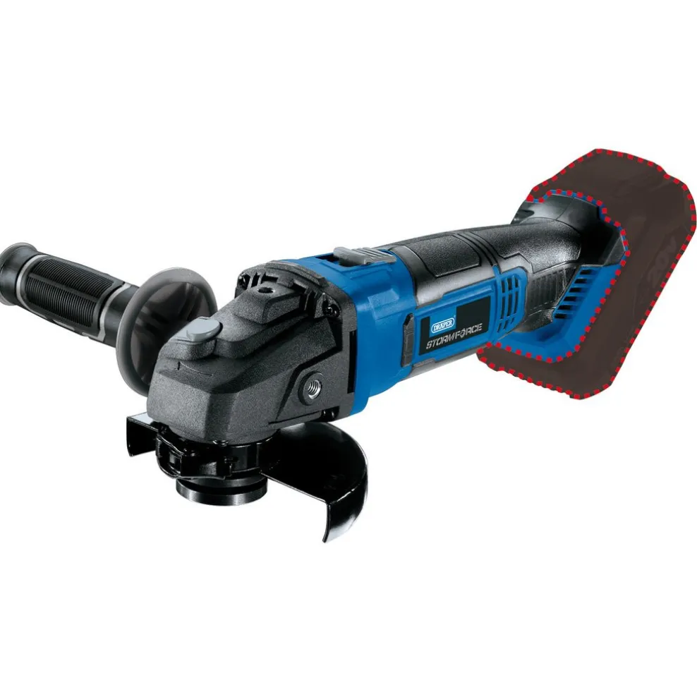 Draper Storm Force® 20V Angle Grinder, 115mm (Sold Bare)