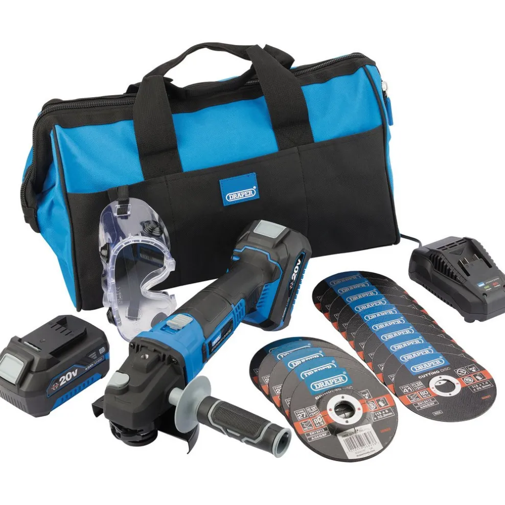 Draper Storm Force 20V Cordless Grind and Cut Kit