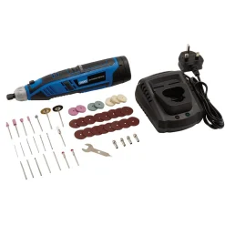 Draper Storm Force® 10.8V Power Interchange Rotary Multi-Tool Kit, 1 x 1.5Ah Battery, 1 x Fast Charger (50 Piece)