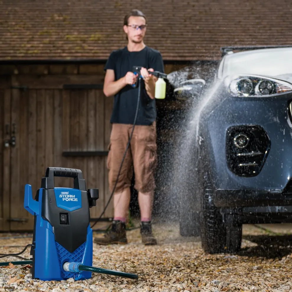 Draper Storm Force® 230V Pressure Washer, 1400W, 105bar