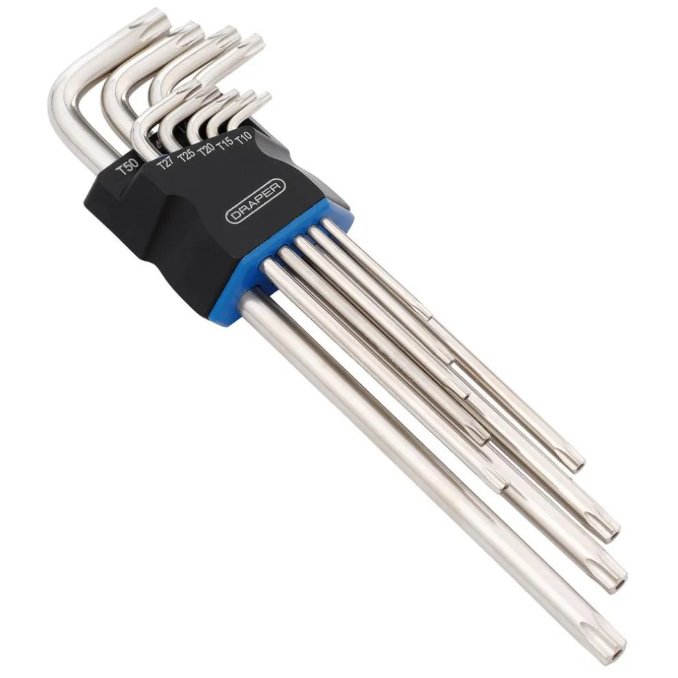 Draper TX-STAR® Extra Long Arm Security Key Set (9 Piece)