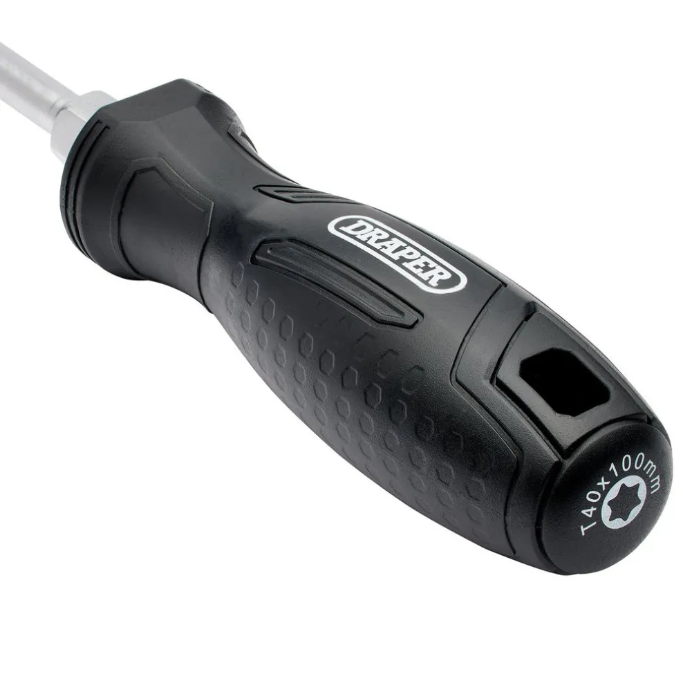 Draper TX-STAR® Hard Grip Screwdriver, T40 x 100mm