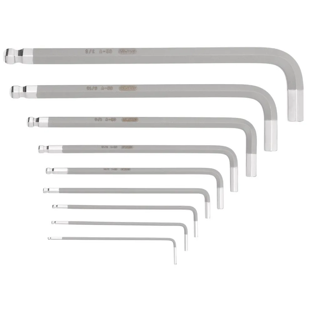 Draper TX-STAR®, Imperial & Metric Ball End Hex Key Sets (27 Piece)