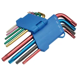 Draper TX-STAR® Security Coloured Hex. Key Set (9 Piece)