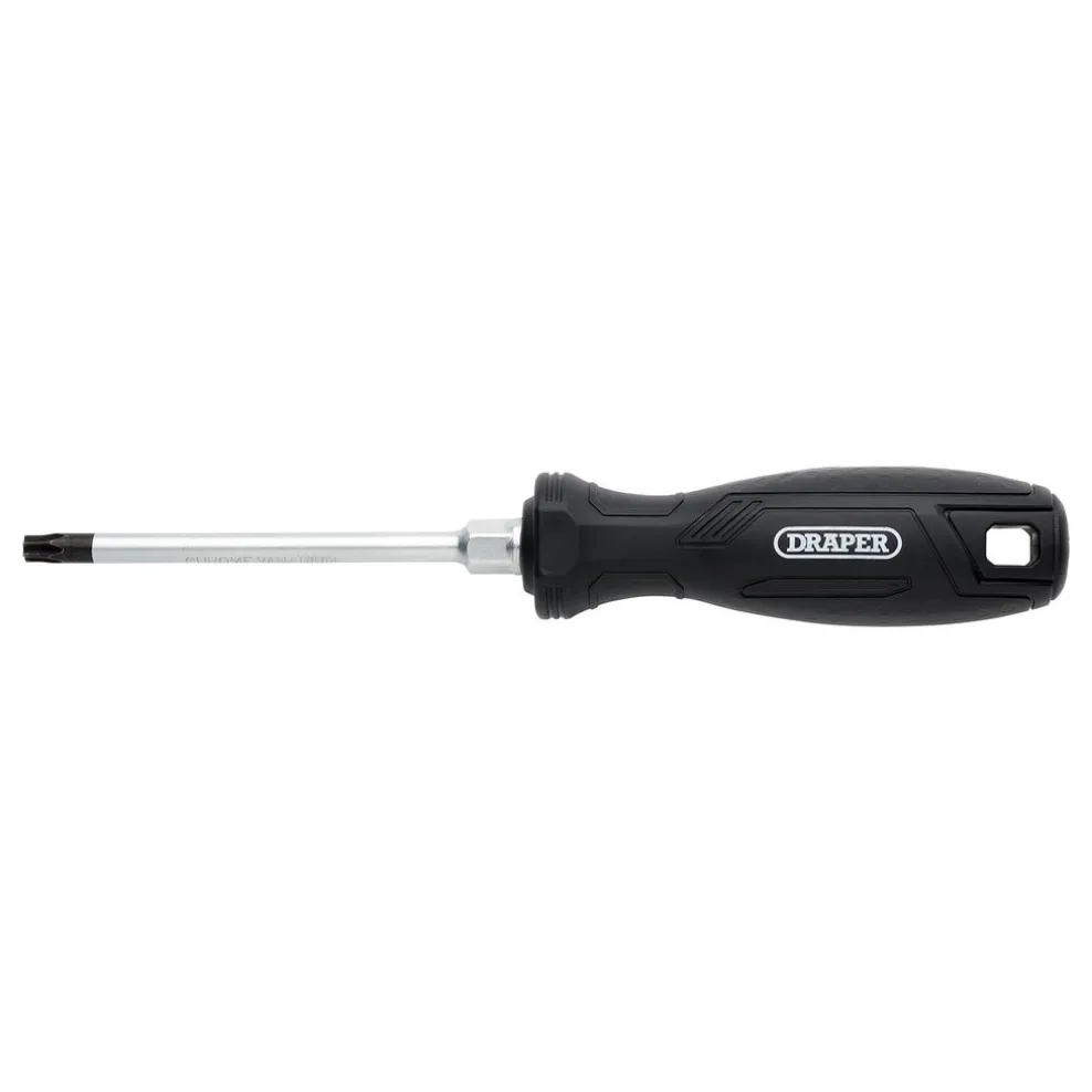 Draper TX-STAR® Tamperproof Hard Grip Screwdriver, T30H x 100mm