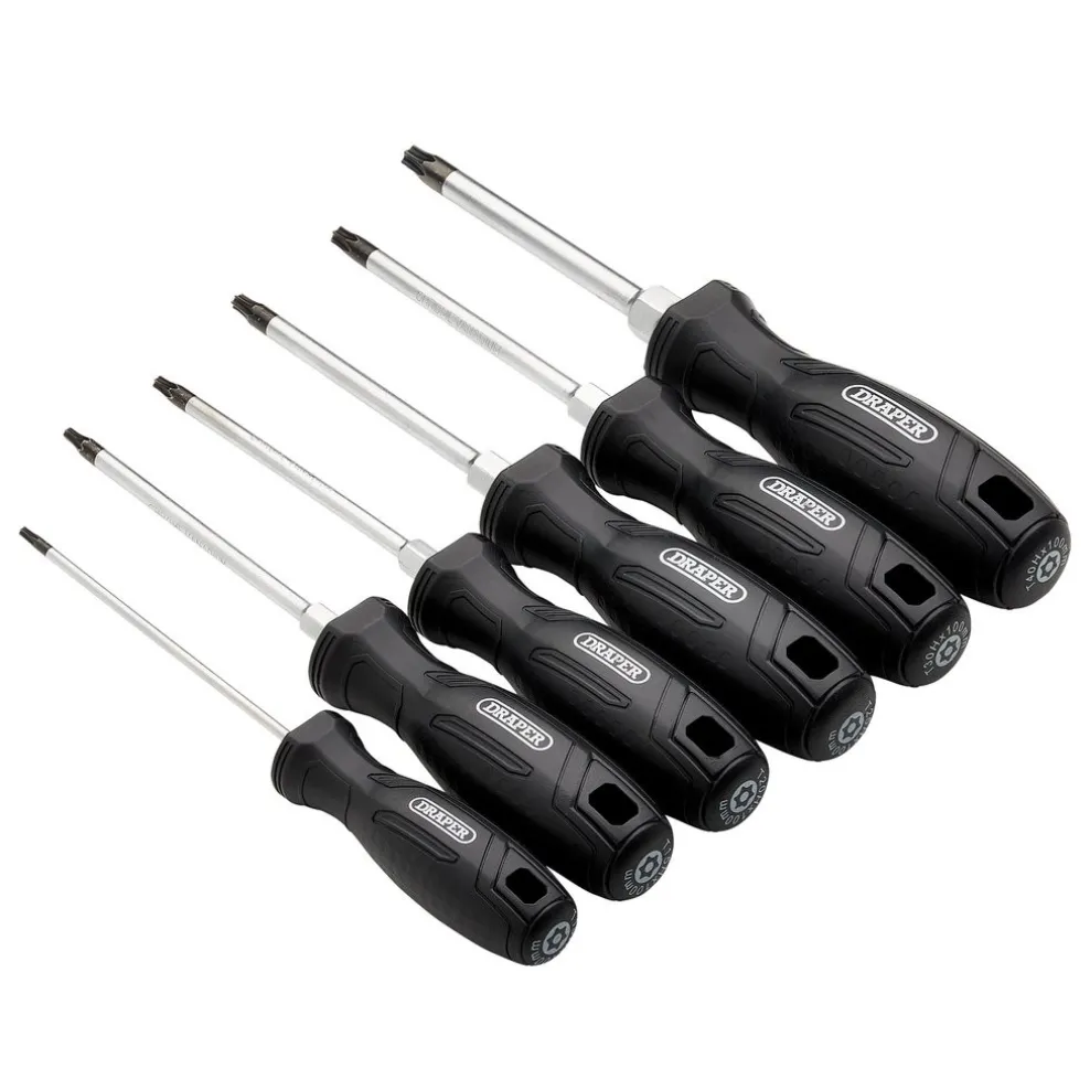 Draper TX-STAR® Tamperproof Hard Grip Screwdriver Set (6 Piece)