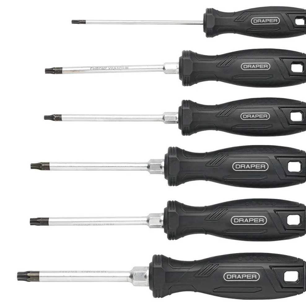 Draper TX-STAR® Tamperproof Hard Grip Screwdriver Set (6 Piece)