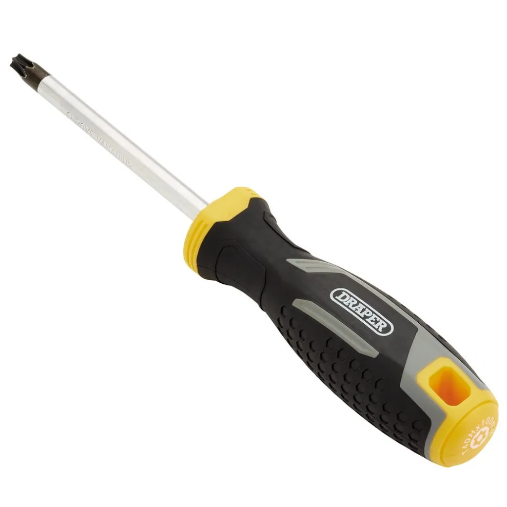 Draper TX-STAR® Tamperproof Soft Grip Screwdriver, T40H x 100mm