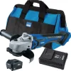 D20 20V Angle Grinder Kit, 1 x 4.0Ah Battery, 1 x Fast Charger in 28L Tool Bag