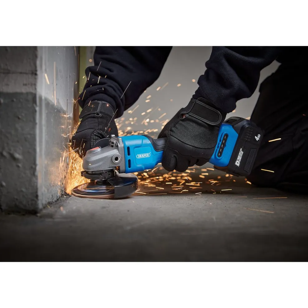 D20 20V Brushless Angle Grinder, 115/125mm (Sold Bare)