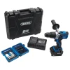 D20 20V Brushless Combi Drill Kit & Draper Expert Impact Screwdriver Bit Set (26 Piece)