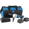 D20 20V Brushless Nibbler, 2 x 5.0Ah Batteries, 1 x Fast Charger, 1 x Bag