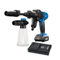 D20 20V Cordless Pressure Washer Kit, 1 x 2.0Ah Battery, 1 x Fast Charger