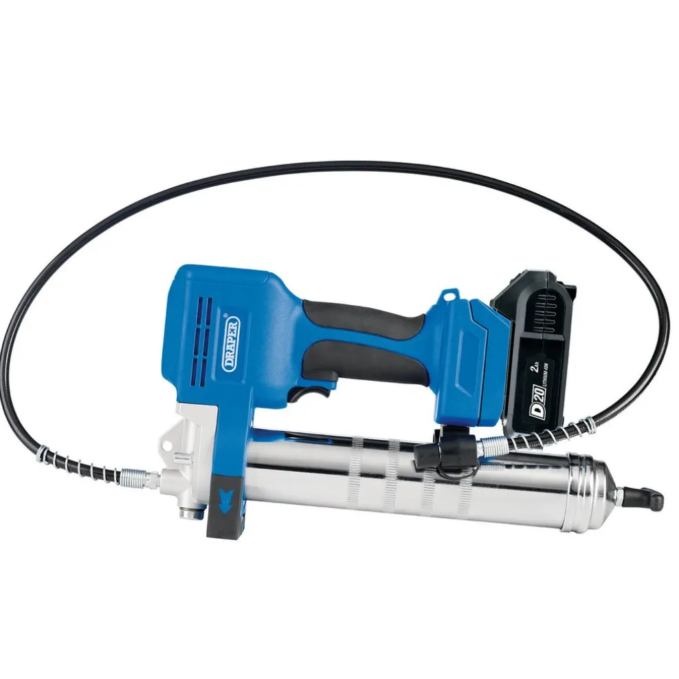 D20 20V Grease Gun Kit, 1 x 2.0Ah Battery, 1 x Charger (3 Piece)