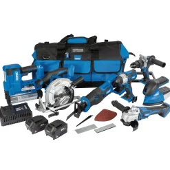 D20 20V Jumbo Kit, 7 x Power Tools, 2 x Batteries, 1 x Charger, 1 x Tool Bag